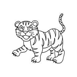 Página para colorir: Tigre (animais) #13625 - Páginas para Colorir Imprimíveis Gratuitamente