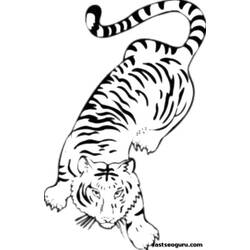Página para colorir: Tigre (animais) #13663 - Páginas para Colorir Imprimíveis Gratuitamente