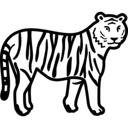 Página para colorir: Tigre (animais) #13670 - Páginas para Colorir Imprimíveis Gratuitamente