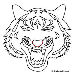 Página para colorir: Tigre (animais) #13690 - Páginas para Colorir Imprimíveis Gratuitamente