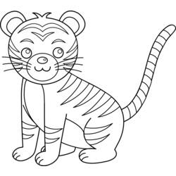 Página para colorir: Tigre (animais) #13698 - Páginas para Colorir Imprimíveis Gratuitamente
