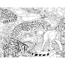 Página para colorir: Tigre (animais) #13711 - Páginas para Colorir Imprimíveis Gratuitamente