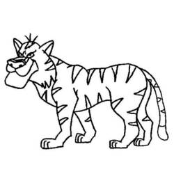 Página para colorir: Tigre (animais) #13715 - Páginas para Colorir Imprimíveis Gratuitamente