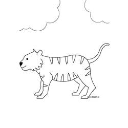 Página para colorir: Tigre (animais) #13733 - Páginas para Colorir Imprimíveis Gratuitamente