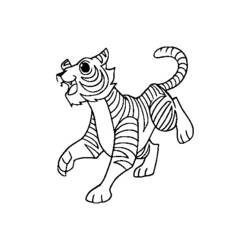 Página para colorir: Tigre (animais) #13770 - Páginas para Colorir Imprimíveis Gratuitamente