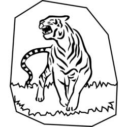 Página para colorir: Tigre (animais) #13785 - Páginas para Colorir Imprimíveis Gratuitamente