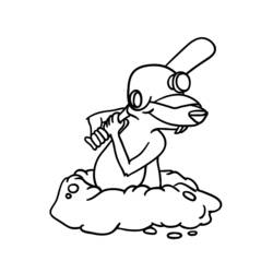Desenho Toupeira (Animais) #19392 para imprimir e colorir