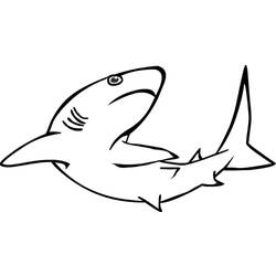 Página para colorir: Tubarão (animais) #14886 - Páginas para Colorir Imprimíveis Gratuitamente