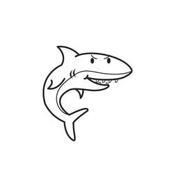 Página para colorir: Tubarão (animais) #14898 - Páginas para Colorir Imprimíveis Gratuitamente