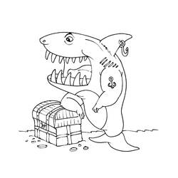 Página para colorir: Tubarão (animais) #14901 - Páginas para Colorir Imprimíveis Gratuitamente