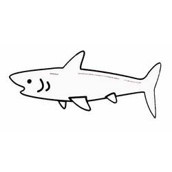 Página para colorir: Tubarão (animais) #14926 - Páginas para Colorir Imprimíveis Gratuitamente