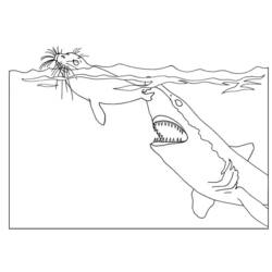 Página para colorir: Tubarão (animais) #14951 - Páginas para Colorir Imprimíveis Gratuitamente
