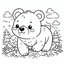 Desenho Ursinho (Animais) #214450 para imprimir e colorir