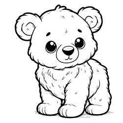 Desenho Ursinho (Animais) #214455 para imprimir e colorir