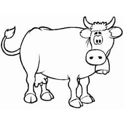 Página para colorir: Vaca (animais) #13188 - Páginas para Colorir Imprimíveis Gratuitamente