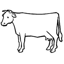 Página para colorir: Vaca (animais) #13198 - Páginas para Colorir Imprimíveis Gratuitamente