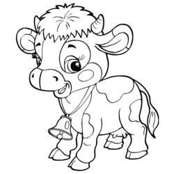 Página para colorir: Vaca (animais) #13199 - Páginas para Colorir Imprimíveis Gratuitamente