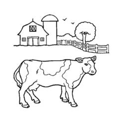Página para colorir: Vaca (animais) #13202 - Páginas para Colorir Imprimíveis Gratuitamente