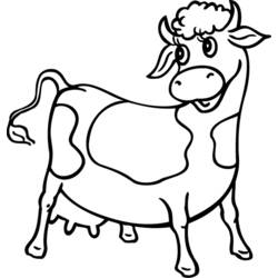 Página para colorir: Vaca (animais) #13205 - Páginas para Colorir Imprimíveis Gratuitamente