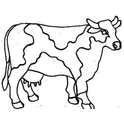 Página para colorir: Vaca (animais) #13208 - Páginas para Colorir Imprimíveis Gratuitamente