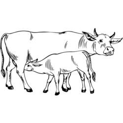 Página para colorir: Vaca (animais) #13210 - Páginas para Colorir Imprimíveis Gratuitamente
