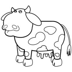 Página para colorir: Vaca (animais) #13212 - Páginas para Colorir Imprimíveis Gratuitamente