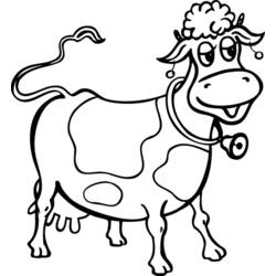 Página para colorir: Vaca (animais) #13214 - Páginas para Colorir Imprimíveis Gratuitamente