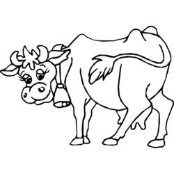 Página para colorir: Vaca (animais) #13215 - Páginas para Colorir Imprimíveis Gratuitamente