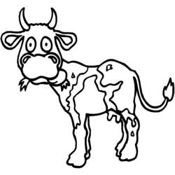 Página para colorir: Vaca (animais) #13216 - Páginas para Colorir Imprimíveis Gratuitamente