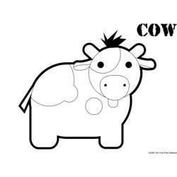 Página para colorir: Vaca (animais) #13218 - Páginas para Colorir Imprimíveis Gratuitamente