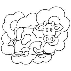 Página para colorir: Vaca (animais) #13238 - Páginas para Colorir Imprimíveis Gratuitamente