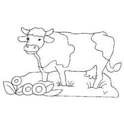 Página para colorir: Vaca (animais) #13252 - Páginas para Colorir Imprimíveis Gratuitamente