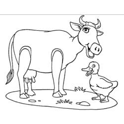 Página para colorir: Vaca (animais) #13258 - Páginas para Colorir Imprimíveis Gratuitamente