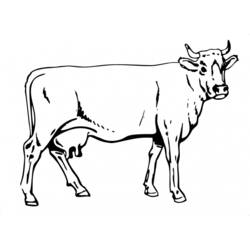 Página para colorir: Vaca (animais) #13261 - Páginas para Colorir Imprimíveis Gratuitamente