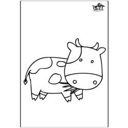 Página para colorir: Vaca (animais) #13278 - Páginas para Colorir Imprimíveis Gratuitamente