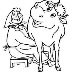 Página para colorir: Vaca (animais) #13297 - Páginas para Colorir Imprimíveis Gratuitamente