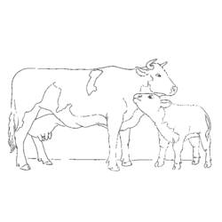 Página para colorir: Vaca (animais) #13298 - Páginas para Colorir Imprimíveis Gratuitamente