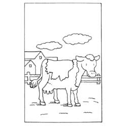 Página para colorir: Vaca (animais) #13310 - Páginas para Colorir Imprimíveis Gratuitamente