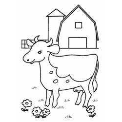 Página para colorir: Vaca (animais) #13311 - Páginas para Colorir Imprimíveis Gratuitamente