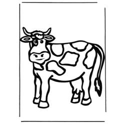 Página para colorir: Vaca (animais) #13321 - Páginas para Colorir Imprimíveis Gratuitamente