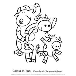 Página para colorir: Vaca (animais) #13327 - Páginas para Colorir Imprimíveis Gratuitamente