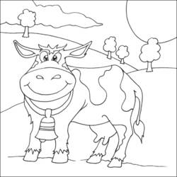 Página para colorir: Vaca (animais) #13328 - Páginas para Colorir Imprimíveis Gratuitamente