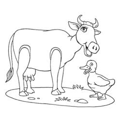 Página para colorir: Vaca (animais) #13329 - Páginas para Colorir Imprimíveis Gratuitamente