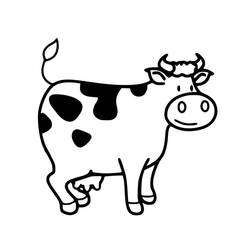 Desenho Vaca (Animais) #178310 para imprimir e colorir