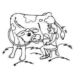 Desenho Vaca (Animais) #178311 para imprimir e colorir