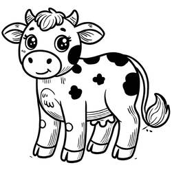 Desenho Vaca (Animais) #217651 para imprimir e colorir