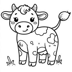 Desenho Vaca (Animais) #217653 para imprimir e colorir