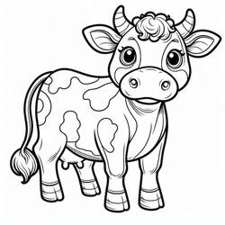 Desenho Vaca (Animais) #217655 para imprimir e colorir