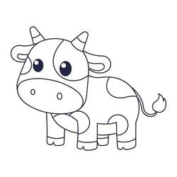 Desenho Vaca (Animais) #217665 para imprimir e colorir