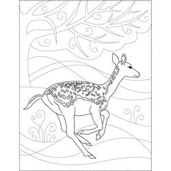 Página para colorir: veado (animais) #2717 - Páginas para Colorir Imprimíveis Gratuitamente